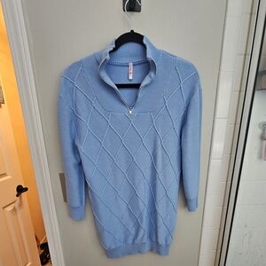 Fab Kids Sweater Dress 10/12 Blue